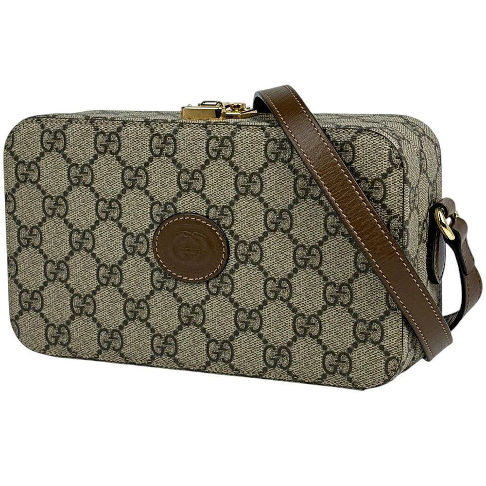 Gucci GG shoulder bag canvas brown